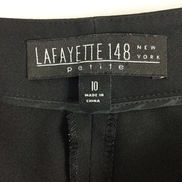 Lafayette 148 New York Petite Contemporary Stretch Menswear Pant Trousers Sz 10P - Picture 7 of 13